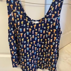 Joie silk cocktail tank large guc